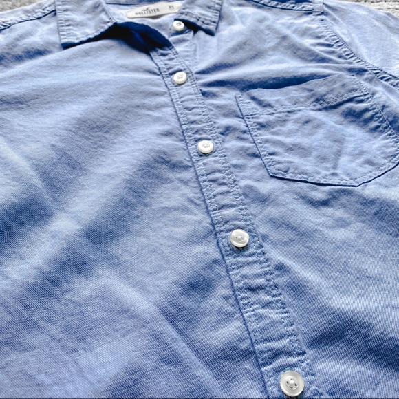 Hollister Blue Button Down Shirt - Picture 4 of 4